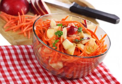 Рецепт салат из моркови и яблока