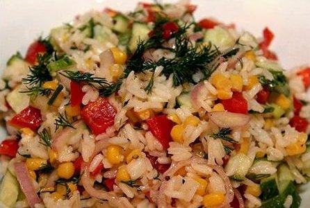 Рецепт рисовый салат