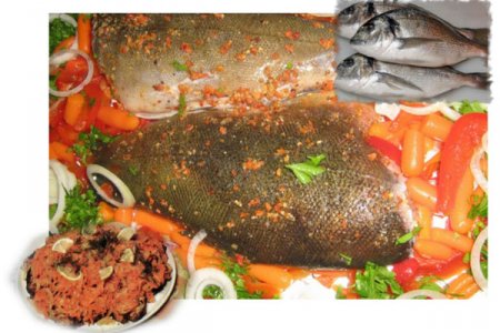Рыба «в шубе» из овощей